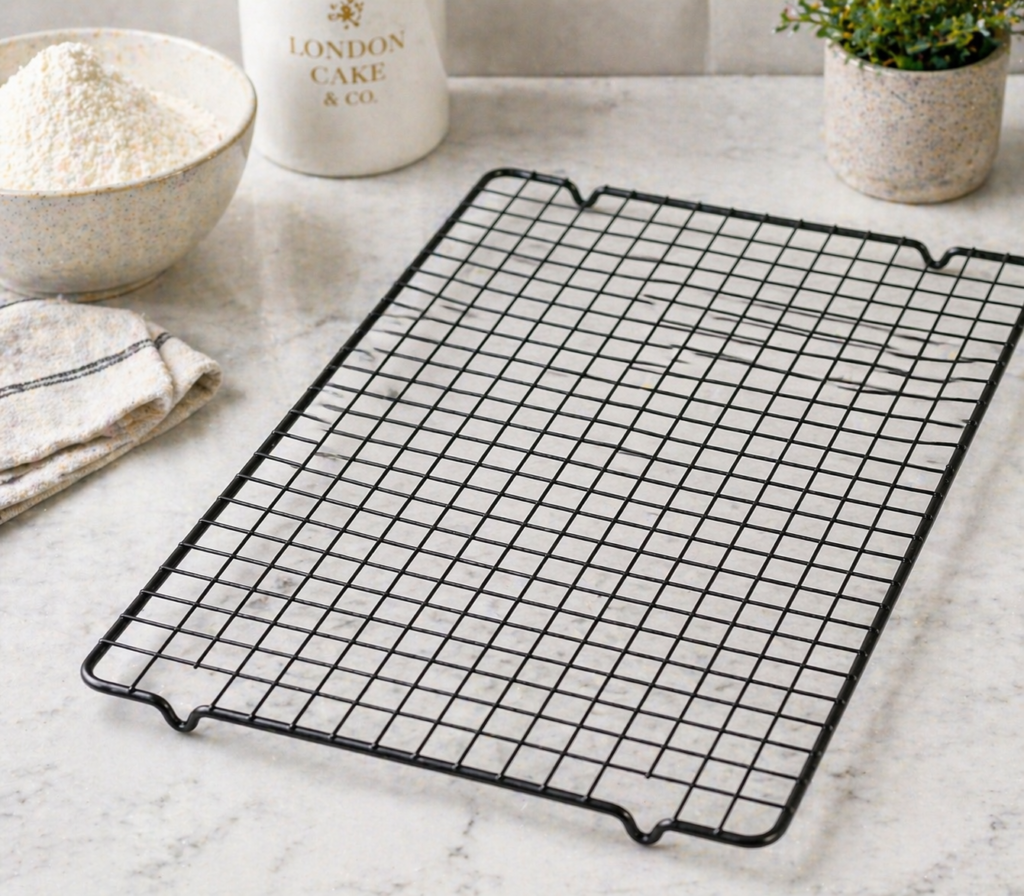 cooling rack for freshly baked cakes and cookies - Essential baking equipment by Landon Crust