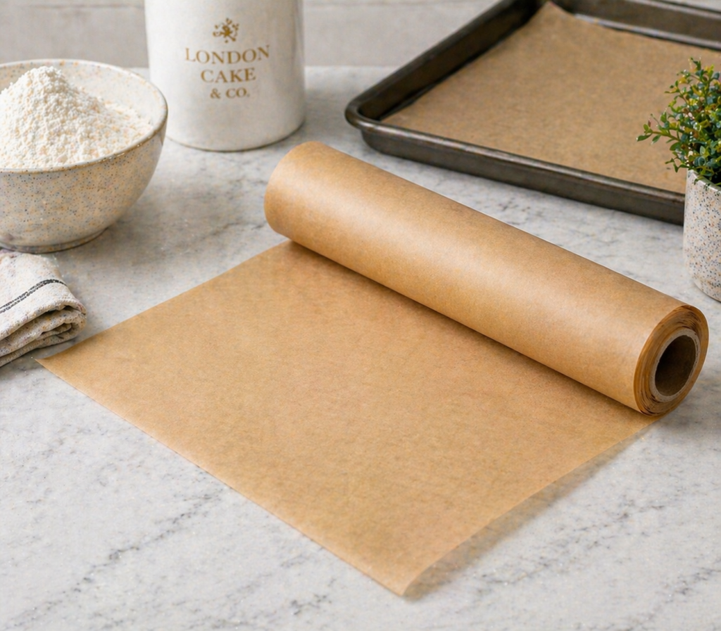 Non-stick parchment paper for easy baking release - Essential tool for beginners by Landon Crust
